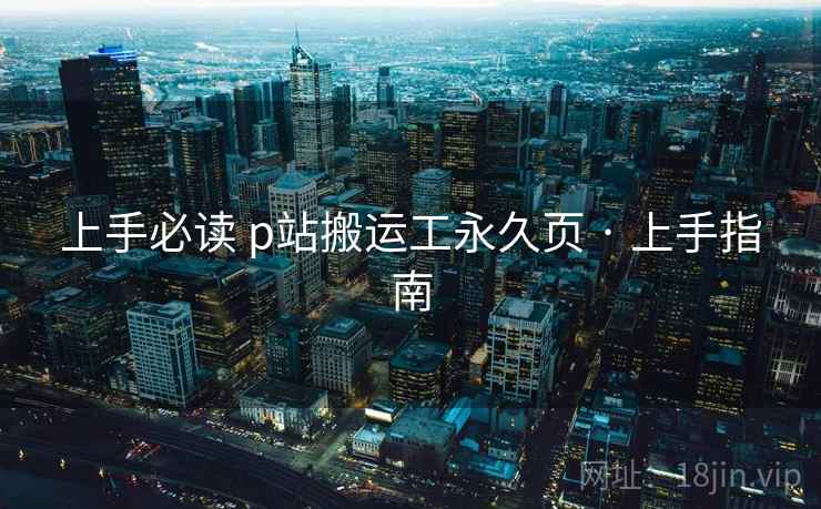 上手必读 p站搬运工永久页 · 上手指南