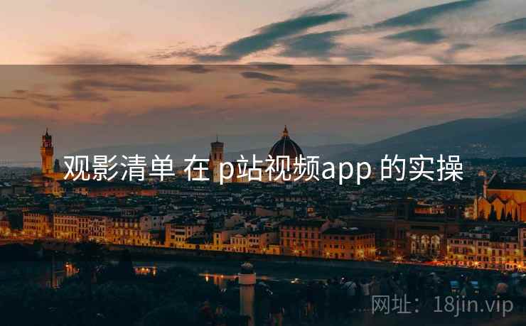 观影清单 在 p站视频app 的实操