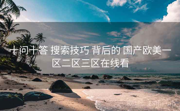 十问十答 搜索技巧 背后的 国产欧美一区二区三区在线看