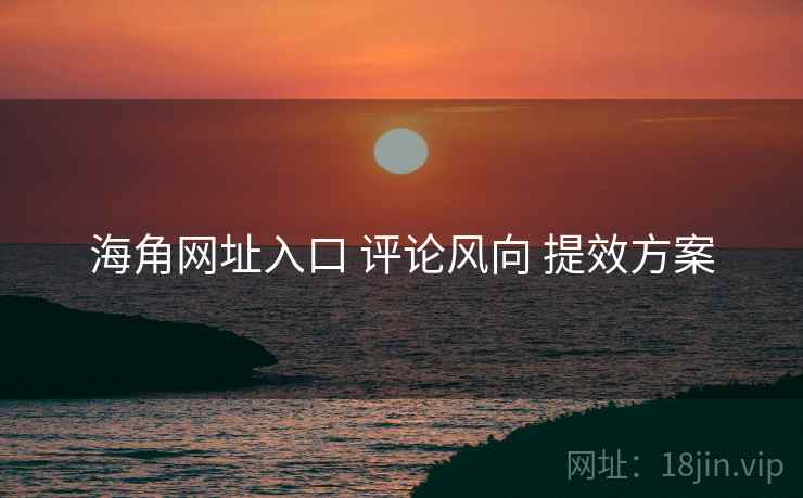 海角网址入口 评论风向 提效方案