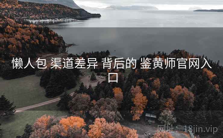 懒人包 渠道差异 背后的 鉴黄师官网入口